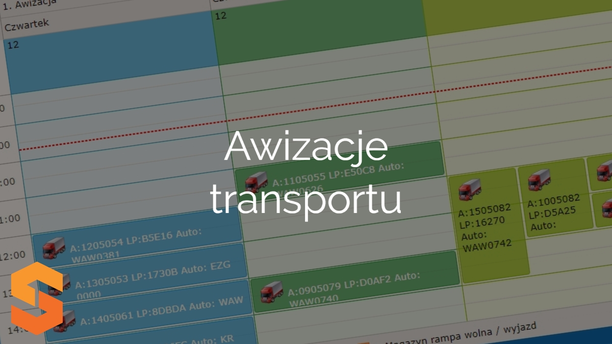 system do zarządzania awizacjami,awizacje transportu