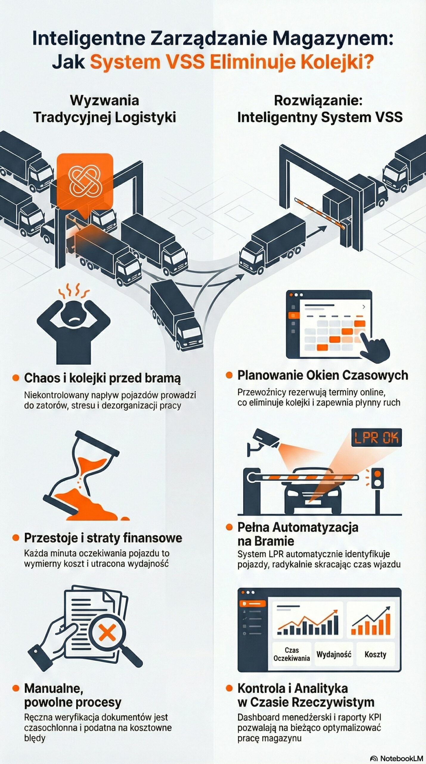 Zarządzanie magazynem, eliminacja kolejek.
